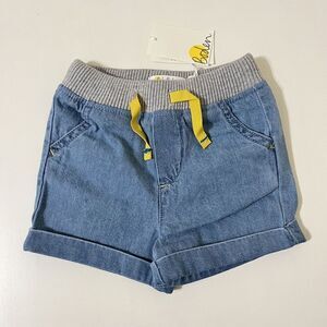 Baby Boden Chambray Shorts Elastic Waist Boys Size 3-6 Months NWT